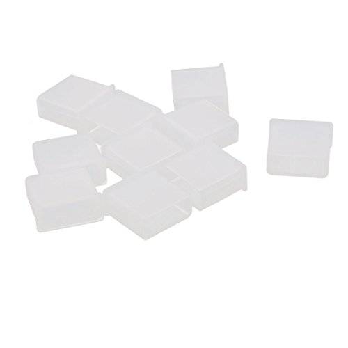 uxcell a14121500ux0308 Plastic USB Type A Male Anti-Dust 차단 캡 커버 보호 Clear Pack of 10