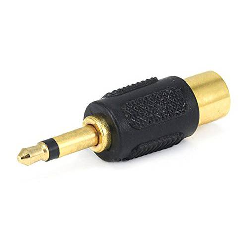 모노price 107146 3.5mm 모노 Plug to RCA Jack Adaptor,  금도금
