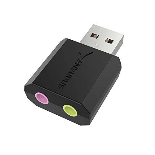 Sabrent  이어폰 마이크 용 USB 어댑터 AU-MMSA