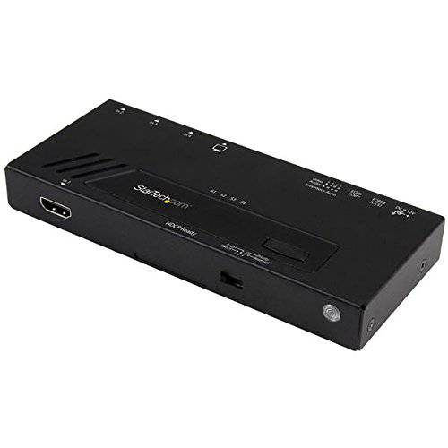 StarTech.com 4 Port HDMI 스위치 - 4K with 고속 스위치ing, Auto-Sensing&  연속물 제어  자동적 인 4x1 HDMI 영상 스위치er 박스 (VS421HD4KA)