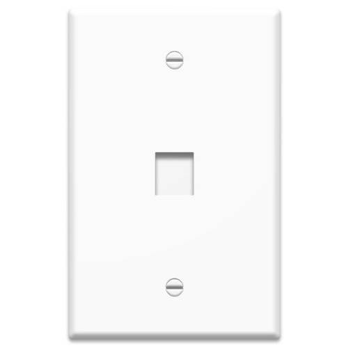 Legrand - On-Q WP3301WH10 1 Port Contractor Oversized 벽면 Plate (Pack of 10), White