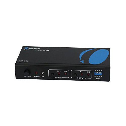 OREI HD-202 2x2 HDMI 1.4V Matrix Switch/ 분배 (2-input, 2-output) with 리모컨, 원격 support PIP, MHL, HDMI 1.4, 3D, 1080p, 4K x 2K