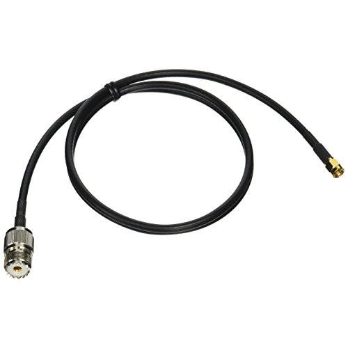 DHT Electronics Yaesu Kenwood 소형 to PL259 케이블 SMA Male to UHF SO239 Connector, 3 Feet