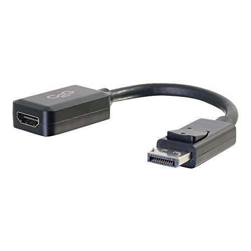 C2G 54322 DisplayPort,DP Male to HDMI Female 변환기 Converter, TAA Compliant, 블랙 (8 Inches)