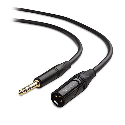 CableMatters 6.35mm (1/ 4 Inch) TRS to XLR Cable(XLR to TRS Cable) Male to Male 3 Feet