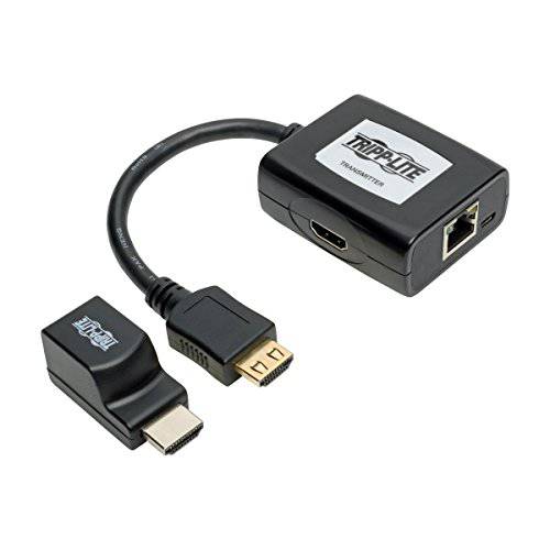 Tripp Lite HDMI Over Cat5 Cat6 연장 Kit, 파워 Over 케이블, 송신기 블루투스리시버 100ft 1080p @ 60Hz TAA (B126-1P1M-U-POC)