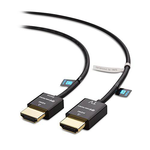 CableMattersUltra Thin HDMI Cablewith Redmere (Ultra 슬림 HDMI Cable) 4K Rated with 랜포트 15 Feet