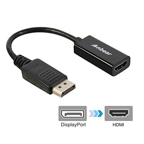 디스플레이 Port to HDMI ROKU 디스플레이Port,DP to HDMI 변환기 CableMale to Female 디스플레이Port,DP Enabled 데스크탑 and 노트북 to Connect to HDMI 디스플레이 어댑터 for