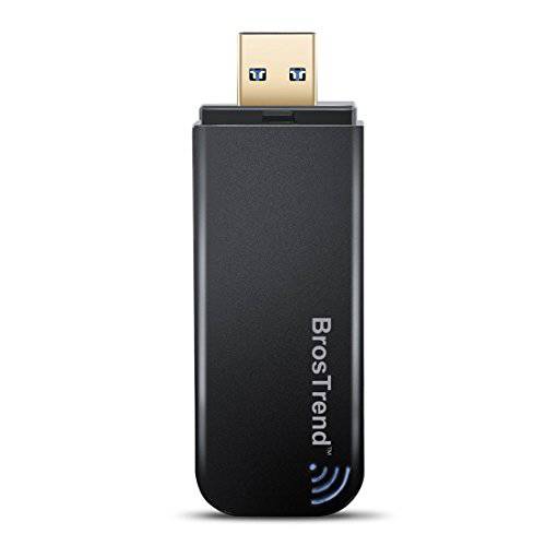 BrosTrend 1200Mbps USB 와이파이 네트워크 어댑터, 무선 랜카드 노트북 데스크탑 PC 윈도우 10 8.1 8 7 XP USB 3.0 AC1200 듀얼밴드 5GHz 867Mbps 2.4GHz 300Mbps for