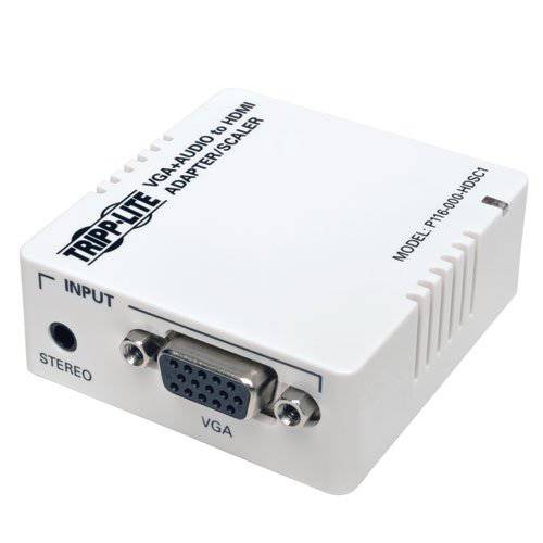 Tripp Lite VGA with 오디오 to HDMI Converter/ 스케일러 (P116-000-HDSC1 ), White