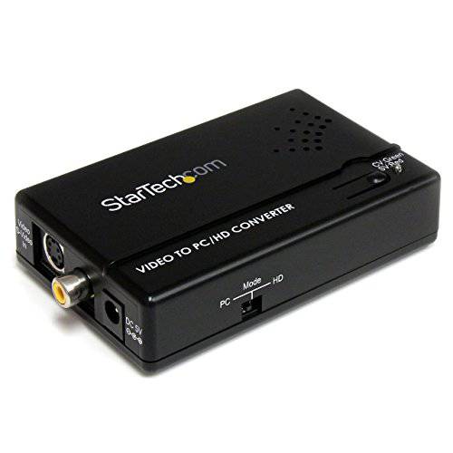 StarTech.com 컴포지트, 컴포지트, Composite and S-영상 to VGA 영상 스캔  컨버터 - 컴포지트, 컴포지트, Composite to VGA - 스캔  컨버터 - s-Video to VGA (VID2 VGATV2)