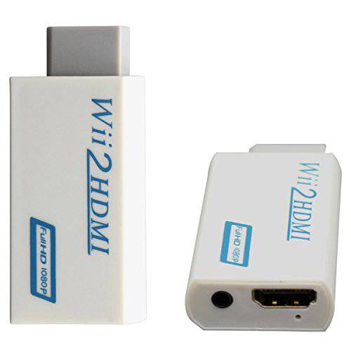HDSUNWSTD Wii to HDMI 1080P 컨버터 Wii2HDMI 변환기 3.5mm 오디오비디오, AV Output Full HD 1080P Output