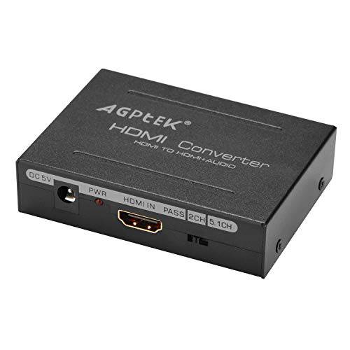 AGPtek HDMIto HDMI+   SPDIF+  RCA L/ R 오디오 압출 컨버터 ( HDMIInput, HDMI+ 오디오 Output)