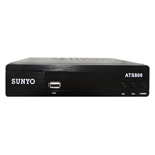 SUNYO ATS800 ATSC 디지털 TV 컨버터 박스 w/ 레코딩 PVR 함수/  HDMI  Out/  동축, Coaxial, 동축  Out/  컴포지트, 컴포지트, Composite  Out/  USB 입력/  led 타임 디스플레이 (New Model)