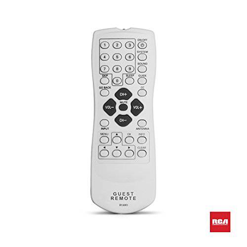RCA Guest TV 원격 for CT Series TVs | 표준 교체용 TV Remote. Grey White.
