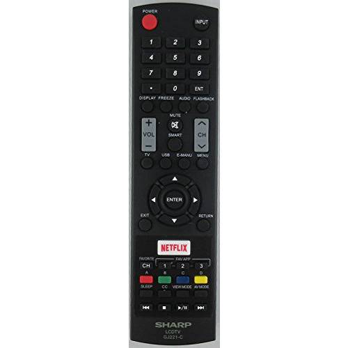 Sharp GJ221-C LED TV 원격 for Lc-65le654u Lc-55le653u Lc-48le653u Lc-43le653u