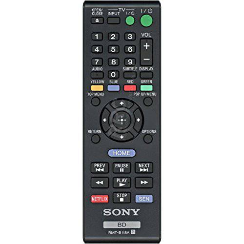 소니 RMT-B118A DVD/ Blu-ray 플레이어 리모컨, 원격