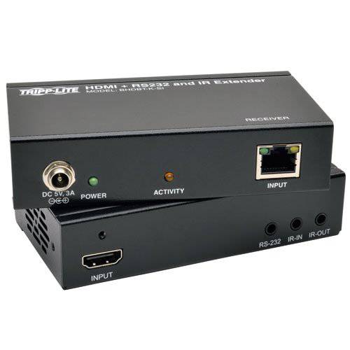 Tripp Lite HDBaseT HDMI Over Cat5e/ 6/ 6a 연장 Kit,  연속물&  IR Control, 3840x2160 4K x 2K @ 24/ 30Hz, 1080p Up to 230-ft. (70M) (BHDBT-K-SI)