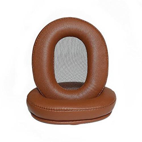 Seninhi for Sony MDR-1R Monitor Stereo Headphones Ear Pads Protein Leather Cushion Replacement (MDR-1R Brown)