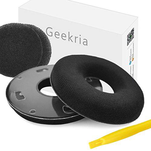 Geekria 이어패드 for AKG K121, K121S 헤드폰 교체용 귀 Pad/ 귀 Cushion/ 귀 Cups/ 귀 Cover/ 이어패드 리페어 부속 (Black Velvet)