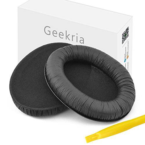 Geekria 이어패드 for Sennheiser HD180, HD201, HD449 헤드폰,헤드셋 교체용 귀 Pad/ 귀 Cushion/ 귀 Cups/ 귀 Cover/ 이어패드 리페어 부속