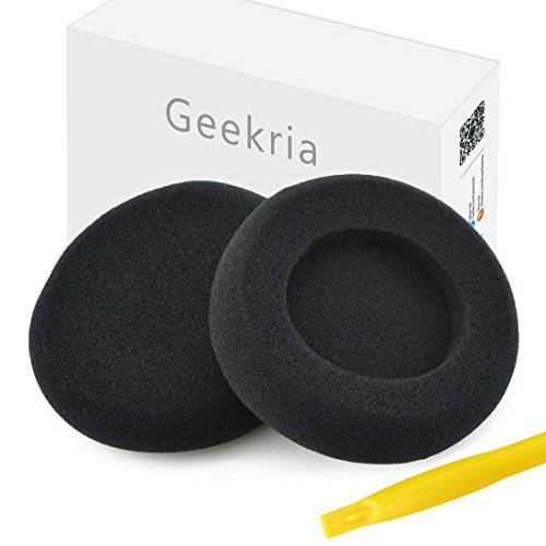 Geekria 이어패드 교체용 for GRADO SR60, SR80, SR125, SR225, M1 헤드폰,헤드셋 교체용 귀 Pad/ 귀 Cushion/ 귀 Cups/ 귀 Cover/ 이어패드 리페어 부속