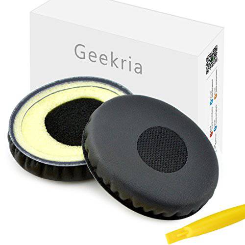 Geekria 이어패드 for Sennheiser HD228, HD218, HD219, HD229, HD220 헤드폰,헤드셋 교체용 귀 Pad/ 귀 Cushion/ 귀 Cups/ 귀 Cover/ 이어패드 리페어 부속