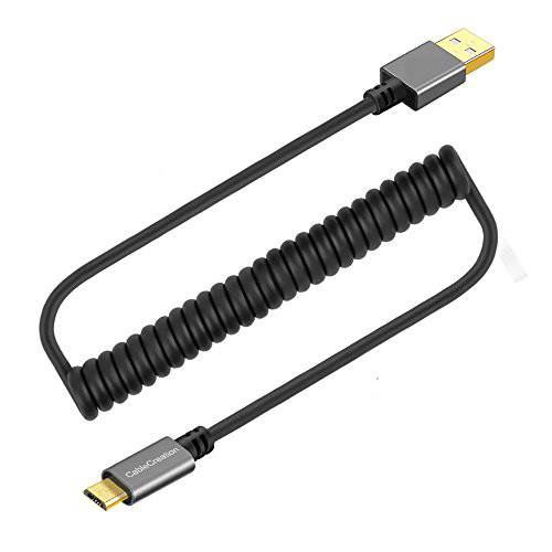 말린케이블 USB 케이블, CableCreation (0.56ft to 4ft) USB 2.0 A to 미니 USB 충전 Data Cord, 호환가능한 with 안드로이드 Smartphone, 벽면 and 차량용 Charger, 블랙