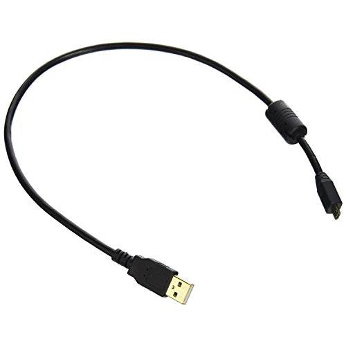 Monoprice 1.5-Feet USB 2.0 A Male to 미니 5pin Male 28/ 24AWG 케이블 with 페라이트 Core ( 금도금) (105456) (2 Pack)