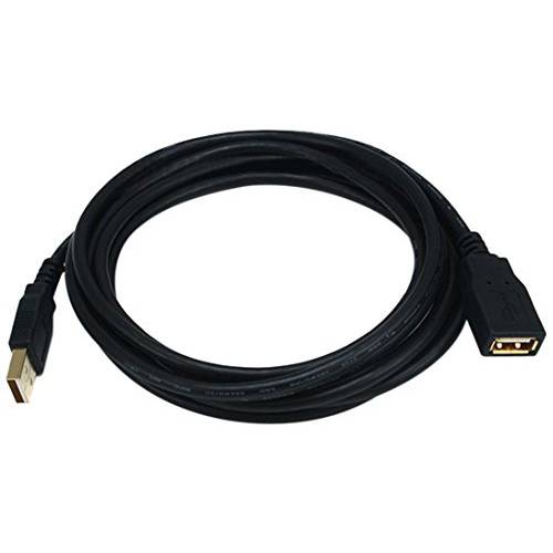 Monoprice 10-Feet USB 2.0 A Male to A Female 연장 28/ 24AWG 케이블 ( 금도금) (105434) (2 Pack)