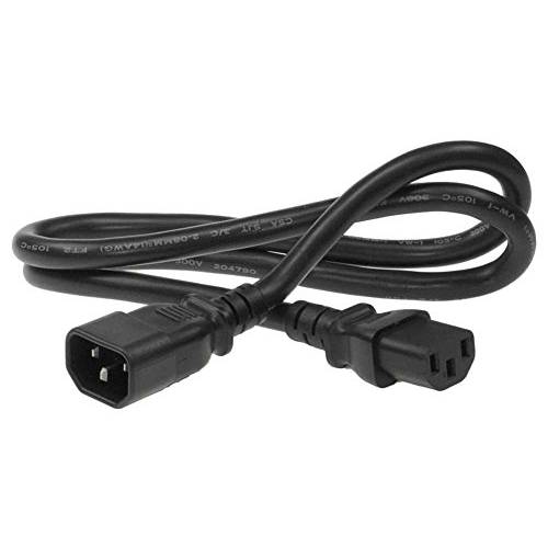 SF 케이블 6ft 18 AWG IEC 60320 C14 to C13 컴퓨터 파워 연장 케이블 Compaitable for PC, Monitor, 스캐너 or 프린터