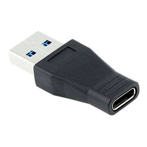 SinLoon USB C 변환기, USB 3.0 (Type-A) Male to USB3.1 (Type-C) Female 금도금 커넥터 컨버터 변환기 (Black)