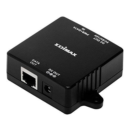 Edimax GP-101ST, PoE+ 분배, support 802.3af/ at, 조절가능 5V/ 9V/ 12V DC Output Power, Delivers 파워 and Data to PoE 분배 from up to 100 미터 (328 feet) Over a Single 랜선, 랜 케이블.
