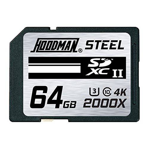 Hoodman 64GB 스틸 2000x SDXC UHS-II 메모리 카드