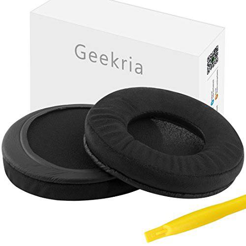 Geekria QuickFit 벨루어,모 이어 패드 ,솜 for ATH-Ad1000x Ad2000x Ad900x Ad700x A500 AD500x A500x A700 A900x 헤드폰,헤드셋 교체용 귀 Pad/ 귀 Cushion/ 귀 Cups/ 귀 Cover/ 이어패드 리페어 부속