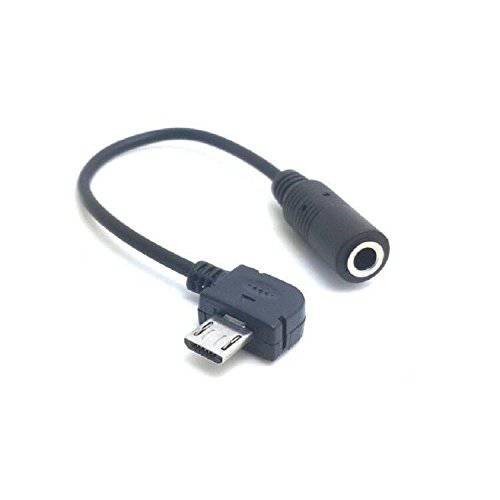 New 블랙 미니 USB Jack to 3.5mm 헤드폰 이어폰 변환기 소켓 오디오 케이블