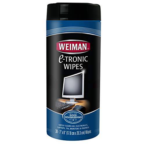 Weiman Anti-Static E-Tronic 전자제품 클리닝 wipesFor LCD Screens, Computers, TVs, Tablets, E-readers, 스마트 Phones, Netbooks, and 터치스크린 (30 Wipes)