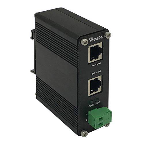 강화 산업용 기가비트 PoE+ Injector 12-48VDC Input with DIN-Rail and 벽면 마운트 Connecting The IEEE 802.3 af/ at PoE 디바이스 (30W)