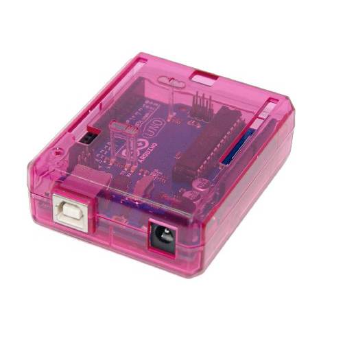 SB Uno R3 케이스 케이스 New Transparent (Pink) 컴퓨터 박스 호환가능한 with 아두이노 UNO R3