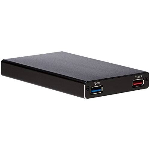 SilverStone Technology 2.5 하드디스크/  SSD 케이스 with USB 3.1 Gen 1 Type-C Port, 파워 Delivery up to 60 Watts, and USB Type-A 허브 TS15B