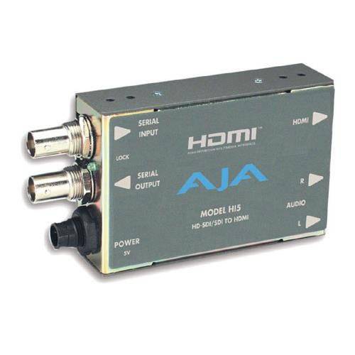 AJA Hi5 HD-SDI/ SDI to HDMI 영상 and 오디오 컨버터