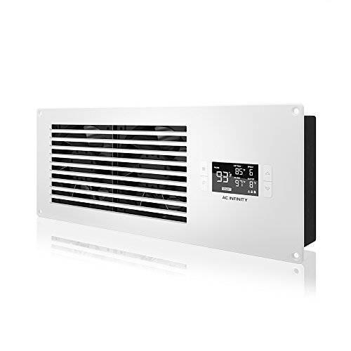 AC Infinity AIRFRAME T7-N White, High-Airflow쿨링 팬 시스템 16, Intake Airflow, for AV 장비 Rooms, Closets, and 인클로저