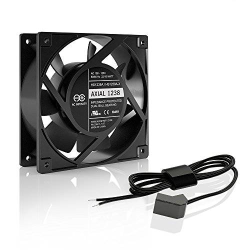 AC Infinity AXIAL 1238W, Muffin Fan, 120V AC 120mm x 38mm 고속, for DIY 쿨링 환풍 배기 Projects