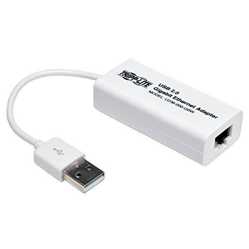 TRIPP LITE USB 2.0 Hi-Speed to 기가비트 랜포트 NIC 네트워크 Adapter, White (U236-000-GBW)