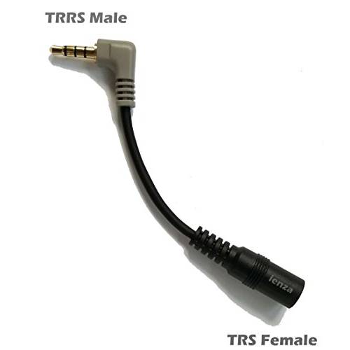 ienza 교체용 SC4 TRS-TRRS, TRS 3.5mm Female to TRRS Male Rode Movo BOYA 레코딩 마이크,마이크로폰 변환기 케이블 케이블 for iPhone,  스마트폰&  다른 디바이스