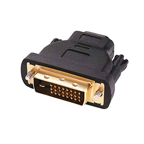 DTECH DVI Male to HDMI Female 변환기 Bi-Directional DVI-D Port 컨버터