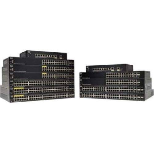 Cisco SF250-24P 스마트 Switch with 24 고속 랜포트 Ports 플러스 185W PoE 플러스 4 기가비트 랜포트 (GbE) ports, 리미티드 라이프타임 프로텍트 (SF250-24P-K9-NA)