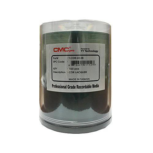 CMC 프로 - Powered by TY Technology 샤이니 Silver CD-R - 100-Pack Spindle