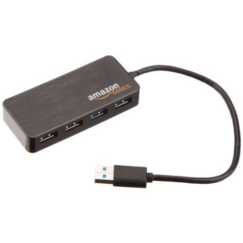 AmazonBasics 7 포트 USB 2.0 허브 충전 스테이션 5V/ 4A 파워 어댑터, 10-Pack