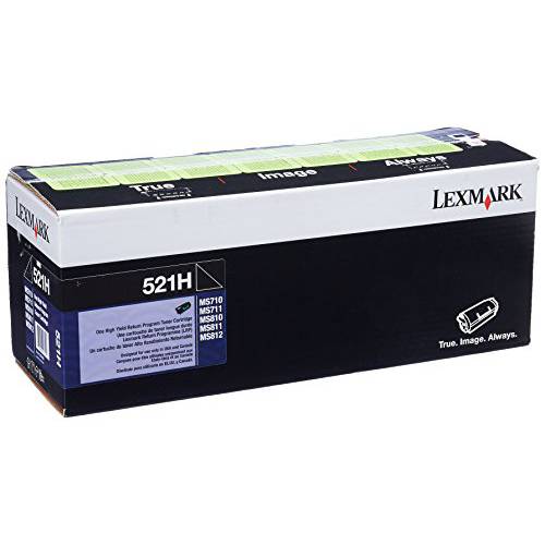 Lexmark 52D1H00 MS710 MS711 MS810 MS811 MS812 토너,잉크토너,프린트잉크,잉크 카트리지 (Black) 인 리테일 포장, 패키징
